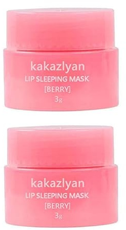 Original Fragola L7S0 - Maschera per dormire idratante, per la cura delle labbra