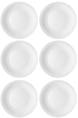 ACAN Tradineur - Pack de 6 Platos Modelo Elba Hondo - 24 cm - Material Resistente - Apto para lavavajillas y microondas - Ideal para el hogar, cocina y hosteleria.