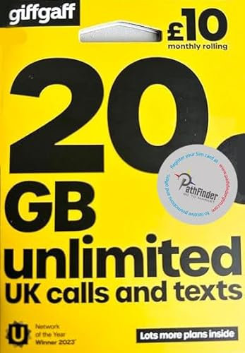 Giff Gaff Sim Card - Pathfinder GTM Retail Pack