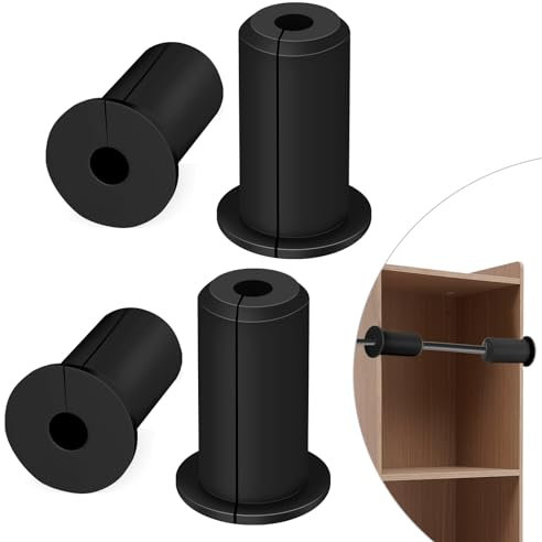 ZLSPTK 4 Pcs Starlink Wall Grommets for Cables Mount Black Mini Internal Cable Routing Kit Silicone Cable Feed Through Bushings Wall Hole Grommets for 3/4 Inch Cables Rubber Cable Mounting Accessories