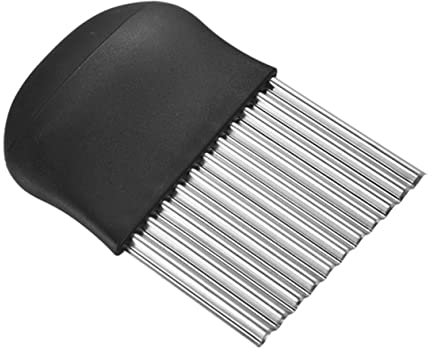 Cabilock 2stücke Teiliger Wellenschneider Aus Edelstahl Für Kartoffelchips Gemüse Und Teigschnitt Langlebiges Küchenwerkzeug Förmigem Griff Für Einfache Bedienung