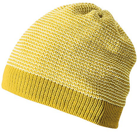 Disana Baby/Kinder Beanie Bio-Merinoschurwolle, Curry-Natur, Gr. 01 (42-46 cm)