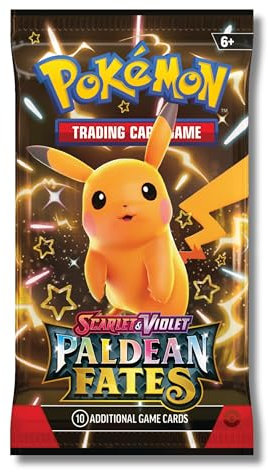 Pokemon Scarlet & Violet Paldean Fates Booster Pack | Various Artwork including Shiny Pikachu