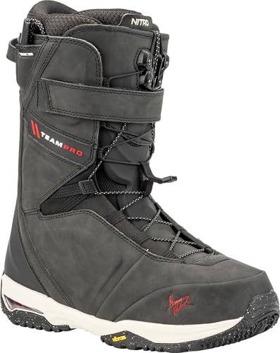 Nitro Team Pro MK TLS - Botas de Snowboard para Hombre, Color Negro, Talla 30,5