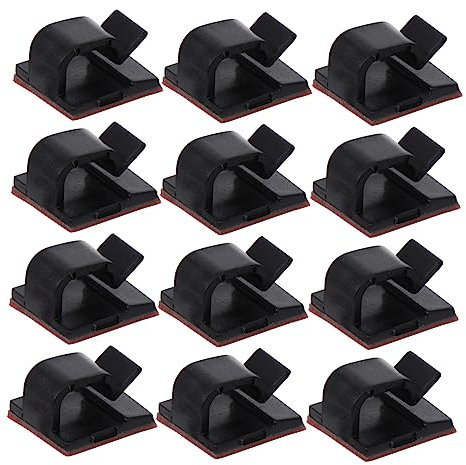 jojofuny 30pièces Serre-câbles Adhésifs Plastique Pour Organiser Câbles Réseau Usb Tv Guirlandes Etc Lot Pour Maison Et Bureau