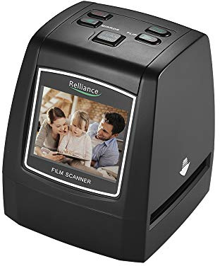 Acouto Scanner de Film, Haute Résolution 14 MP 22 MP, Conversion de Film Coulissant 35 Mm, 135 Mm, 126 Mm, 110 Mm, 8 Mm, Négatif en JPEG Numérique avec écran LCD de 2,4 Pouces, pour