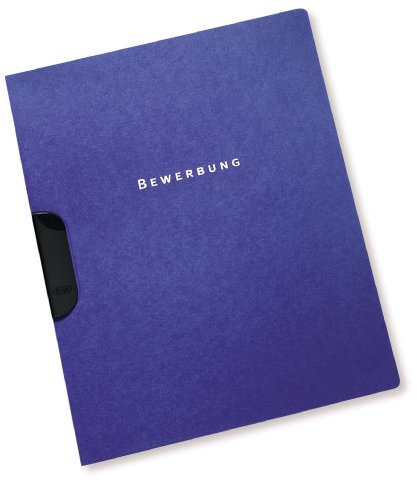 Oxford Bewerbungsmappe A4, Aus Karton, Klemm-Mappe, Dunkelblau, 10er Pack