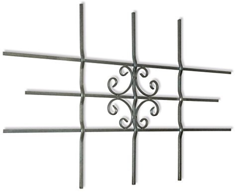 Festnight Fenstergitter Sicherheitsgitter Fenster Einbruchschutz Gitter 69x114 cm Fenstersicherung für Kind, Metall