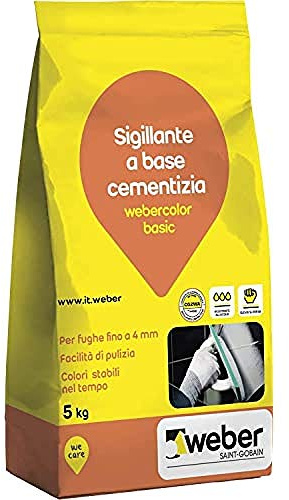 Saint Gobain Webercolor Basic - Masilla para juntas de azulejos, color blanco, 5 kg