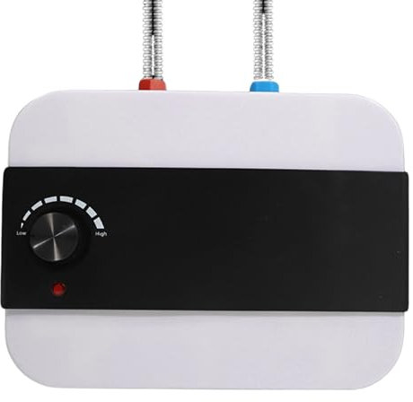 Untertisch-Warmwasserboiler GEYSER Hochdruck | Warmwasserspeicher Küche 6L - Kompakter Wasserboiler - Energiesparend, Schnellaufheizend, 65°C Temperaturregelung - Ideal für Küche, Bad & Büro