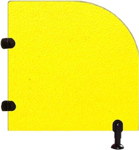 Trennwand Bodenmontierte Urinal-Schranke Öffentliche Toiletten-Trennwand Toiletten-Sichtschutzwand Holz-Trennwand mit Zubehör Wird in Schulen und Einkaufszentren verwendet (Gelb 90 * 60 cm/35,4 * 23,6