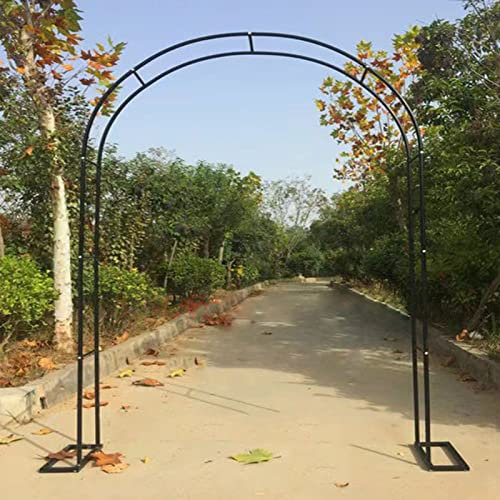 Arco de jardín de metal para varias plantas trepadoras, arcos de rosas separados, telón de fondo de boda, arco de globos, reutilizable, 240 x 220 x 25 cm