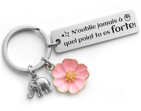 YISCOKO Porte Clés Cadeaux pour femmes, cadeau d'anniversaire pour femmes,pour meilleure amie, pour femme, pour camarade de classe.Cadeau pour sœur,cadeau pour collègue.
