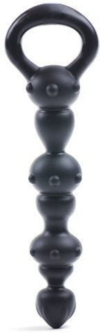 eeddoo® Premium Analkugeln - 15cm - Silikon Butt Plug Kugeln für den Anal-Bereich - Analkette - Schwarz - Liebeskugeln, Love Balls (Anal Beads biegsam weich Rückholschlaufe Sextoy Damen Sie Joy Balls)
