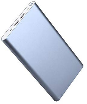 Batterie Externe 20 000 mAh pour Samsung Galaxy S10+ Smartphone Tablette Chargeur Universel Power Bank 2 Ports USB (Bleu)