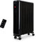 MONHOUSE 2500W Digital Oil Filled Radiator - Portable Electric Heater with LED Display, Built In Timer & Adjustable Thermostat, Remote Control, Overheat Safety Cut Off and Tip Over Switch - Black