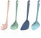 Empava Kitchen Utensils Set - 4 Pcs Non Stick Spatula|Spaghetti Spoon|Soup Ladle|Slotted Spoon, Nylon Utensil Set for Cooking Non Stick