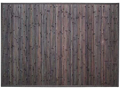 Hogar y Mas Alfombra DE BAMBÚ Gris Oscuro Kella 170X120CM