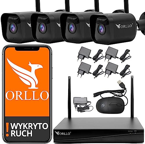 Orllo Kit di sorveglianza 4 Telecamere 3Mpx SET-W1