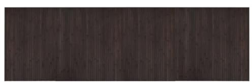 vidaXL Tapis rectangulaire Marron foncé 60x200 cm Bambou, Tapis de Salon, Tapis rectangulaire, Tapis Moderne, Tapis de Chambre à Coucher