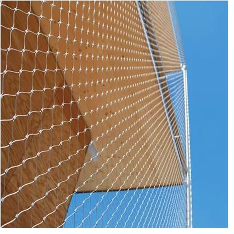 ZHZHXR 304 Edelstahl-Seilgeflecht, Pflanzenkletternetz Mehrzweck-Seilgeflecht 1.5mm/5cm Hochgelegenes Anti-Fall-Metallnetz, Verstellbar(1.5x7m)