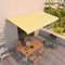 Gecheer Tenda da Sole Retrattile Manuale 500x300cm Giallo e Bianco,Tenda,da Sole,Retrattile,Tenda da Sole per Balcone,Esterno,Patio,Tenda Balcone,Tenda Esterno Sole,Tenda da Sole a Muro,P3068938