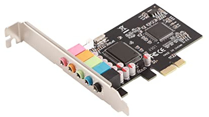 Ausla 6-Kanal-Soundkarte, PCIe-Audiokarte mit CMI8738-Chip, 7.1-Surround-Sound, DirectSound 3D EAX, für Gaming und Heimkino