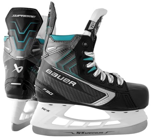 Bauer Supreme F30 Patins de hockey sur glace pour enfants Y10 - Euro 28