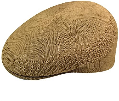 Kangol Tropic Ventair Flatcap 504 Schiebermütze Schirmmütze Herrencap Sommercap Damencap Pepe Damen/Herren - mit Schirm Frühling-Sommer