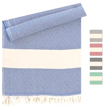 Heré Mood Asciugamano per hammam e sauna in cotone per uomo e donna, leggero, assorbente e ad asciugatura rapida, ideale come telo da spiaggia, telo doccia, telo da bagno, asciugamano da yoga