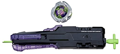 Hasbro Beyblade X, Set con Lanciatore Victory con Rotazione a Destra e Impugnatura