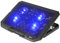 iggual – Base di Raffreddamento Portatile fino a 17” con 4 Ventole Silenziose e Supporto per Smartphone, Supporto Regolabile con 7 Angolazioni e Luce LED Blu, Include Cavo USB-A (RP4V17)