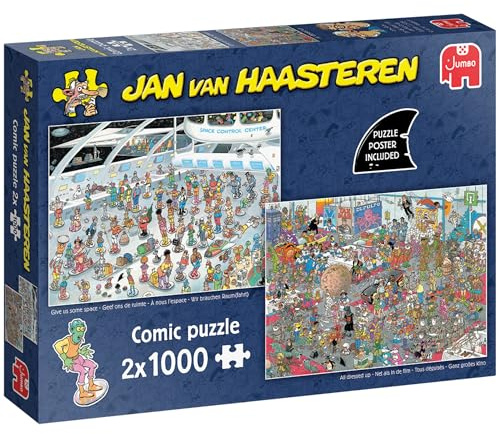 Jan Van Haasteren 1000 Piece Puzzles - Give Us Some Space & All Dressed Up