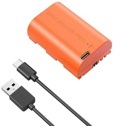 SMALLRIG LP-E6P Battery 2520mAh Replacement USB-C Battery for Canon - 5407 | For EOS R5 Mark II,R6 Mark II R5,R6,R7,5D Mark II,5D Mark IV,60D,70D,80D,90D, 2.5h Quick Full Charge, Fully Decoded