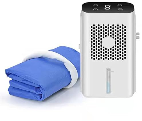 TIANTOO Materasso Raffreddato Ad Acqua, Con Display LCD, Timer: 1-9 Ore, Modalità Forte/debole, Per Famiglie, Ostelli, Raffreddamento Estivo (160 X 70 Cm),160×70CM