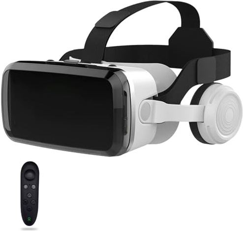 VR Brille, Virtual Reality Headset, 3D Handy Brille 110° FOV HD Anti-Blau Linsen, 3D VR Glasses, Unterstützt 4,7–7,2 Zoll Smartphones, Kinder und Familie(F)