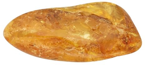 Lebensquelle Plus Pierre roulée en ambre - Taille S polie - Pierre de poche agréable au toucher