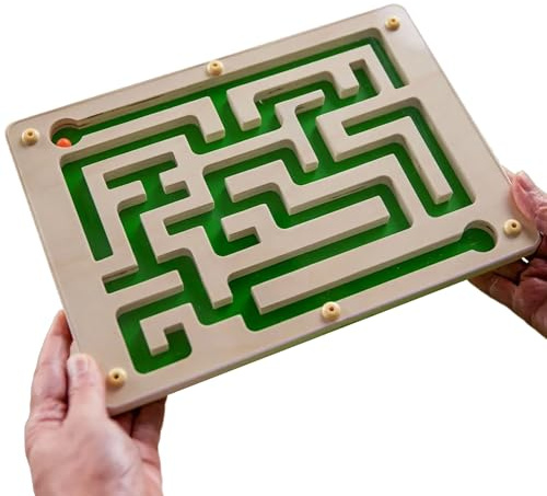 Relish – Murmel-Labyrinth-Rundspiel – Spiele und Aktivitäten für Alzheimer- und Demenzkranke, Senioren, zur Verbesserung von Fähigkeiten und Koordination