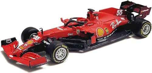 Bburago B18-36829S 1:43 F1 2021 Ferrari SF21 SAINZ, Verschiedene Motive und Farben