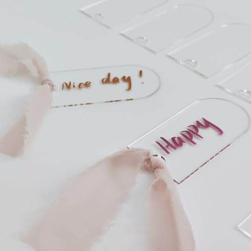 Tarjetas de lugar de boda de acrílico transparente, tarjeta de asiento, adornos personalizados con nombre para recepción de boda, eventos, fiestas, aniversarios, baby shower (estilo 1-10 unidades)