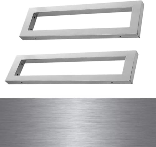 Wandkonsole Waschtisch Platte Träger Edelstahl Wandstütze Wandregal Konsole Regalträger (Edelstahl Gebürstet, 400x150x30/30mm)