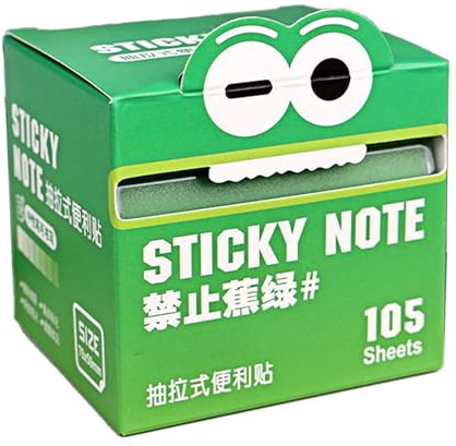 Invisible Sticky Notes - 2.95x2.76x2.76 Inches See Through Sticky Notes | 105 Sheets/Roll Pull Out Memo Colorful Pads for Home Highlights Workplace School Students Notebook Reminder