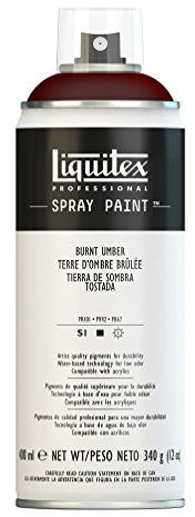 Liquitex 4450128 Professional Spray Paint 400 ml, Burnt Umber
