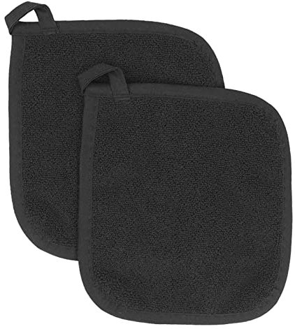 Piece Pocket Pot Holder Cotton Pot Holder Multi-Purpose Hot Pads Machine Washable Oven Gloves Cloth Pot Holder for Daily and Cooking in the Kitchen Gloves Kitchen Christmas (A, One Size)