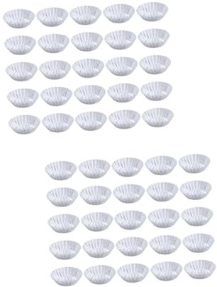 Cabilock 2 Pièces 12 Pièces Tasse De Cuisson De Petit Gâteau Moules à Tartelettes Petite Moule En Aluminium Pour La Cuisson Moule à Muffins Moules à Aux Fleurs Épaissir Métal