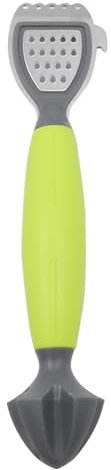 Alnicov Outil de Barre de zesteur de Citron 3 en 1, zesteur d'agrumes, de Citron Vert, alésoir et râpe avec Une poignée Douce au Toucher, Compact pour Un Rangement Facile et Passe au Lave-Vaisselle