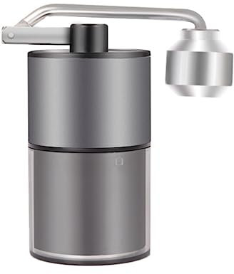 REIFOR Molinillo Café Molino Cafe Molinillo De Café Manual Portátil, Molinillo De Café Pequeño Multifuncional Ajustable De Acero Inoxidable Moledor De Cafe(Blue,Silver)