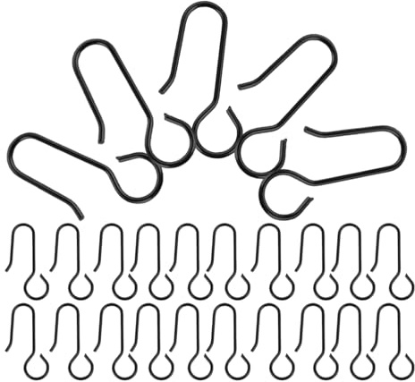 VALICLUD 100pezzi Ganci per Binari per Tende Scorrevoli in Ganci per Tende da Soffitto per Appendere da Doccia e Decorazioni Soffitto