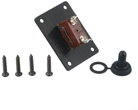 Pannello interruttori a levetta marino, confezione da 2, resistente, 12 V, 2 pin, SPST, impermeabile, con terminali a vite, per applicazioni su veicoli