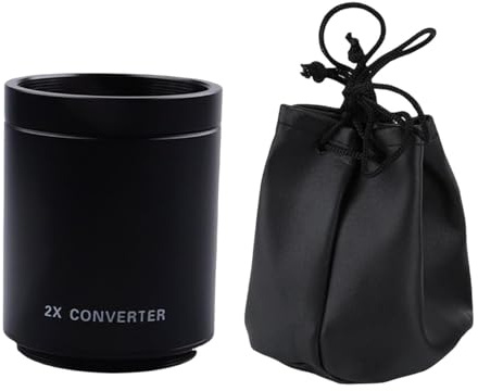 IOIUSKKU Attrezzatura fotografica L'obiettivo teleconvertitore T2 2x aiuta il teleobiettivo a ridurre la perdita di luce con rivestimento MC di qualità Teleobiettivo con rivestimento MC antiusura